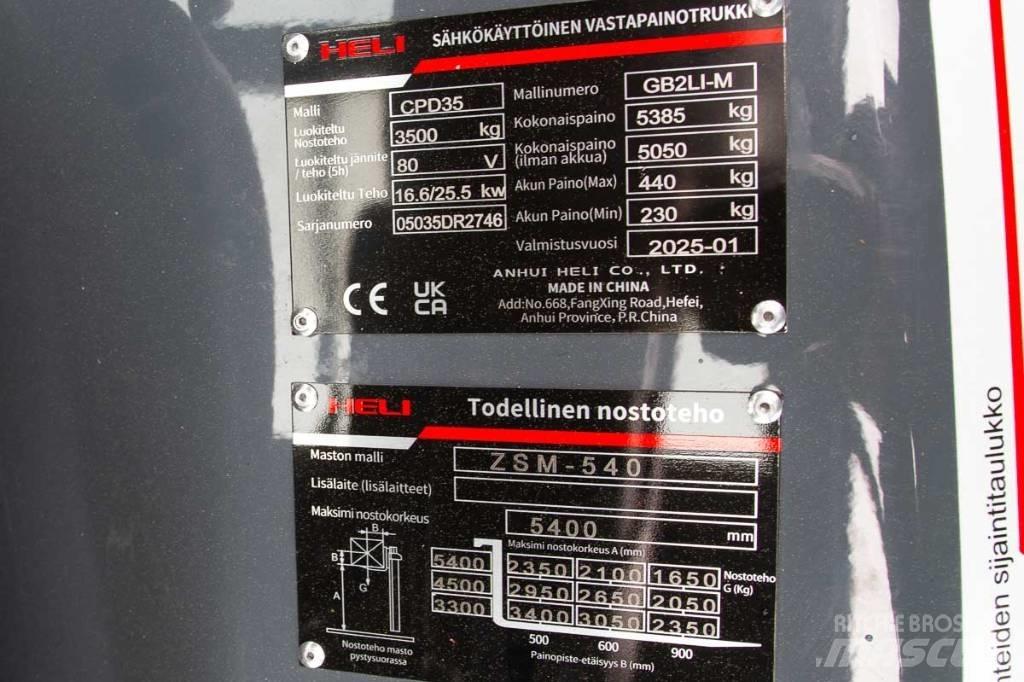 Heli CPD 35 Electric forklift trucks