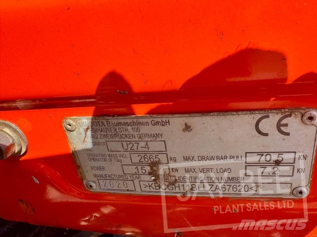 Kubota U 27-4 Mini excavators < 7t (Mini diggers)