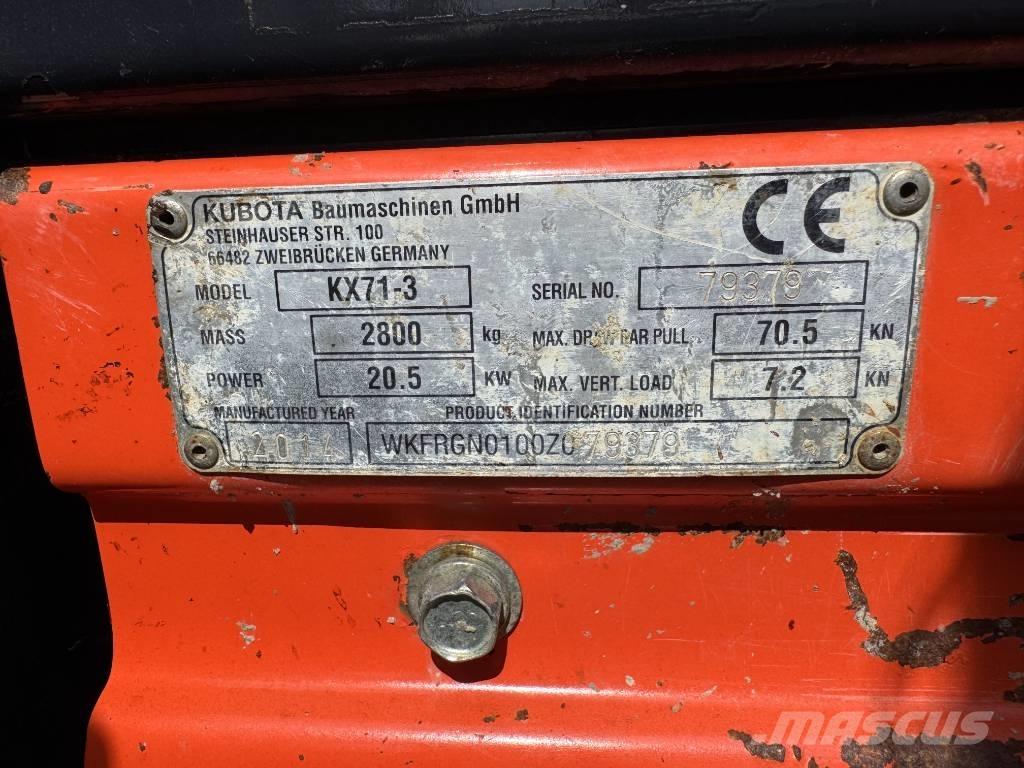 Kubota KX 71-3 Mini excavators < 7t (Mini diggers)