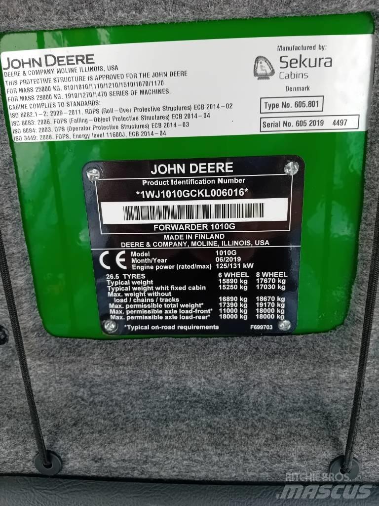 John Deere 1010G Forwarders