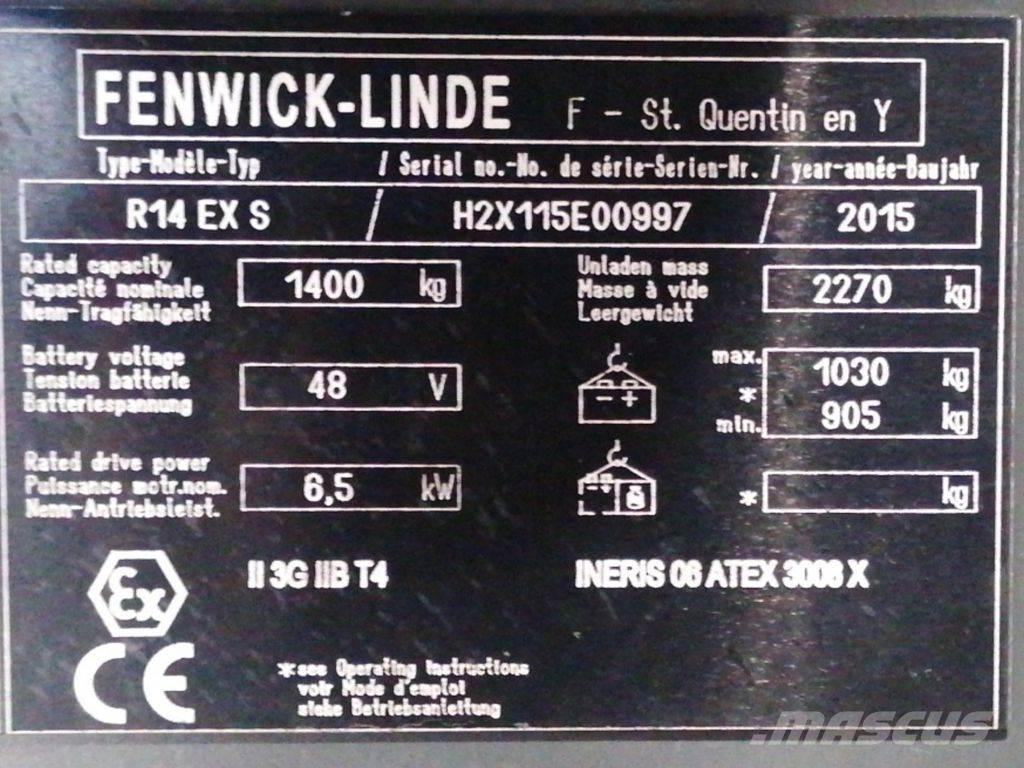 Linde R14 EX S Reach truck