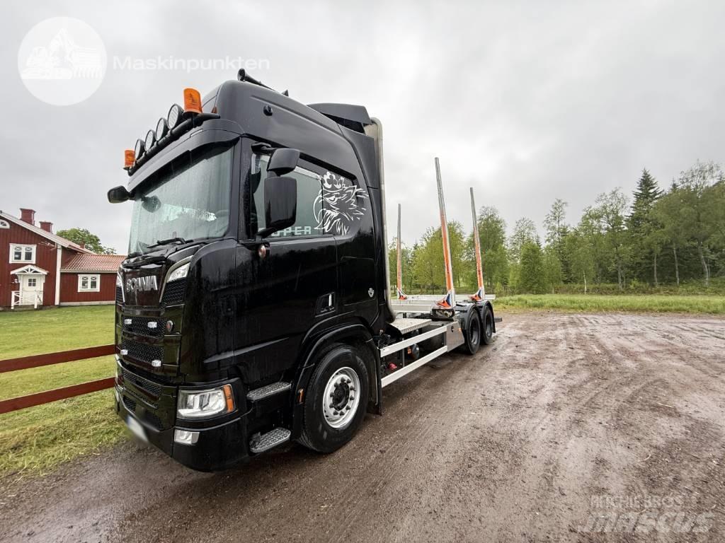 Scania R 580 Timber trucks