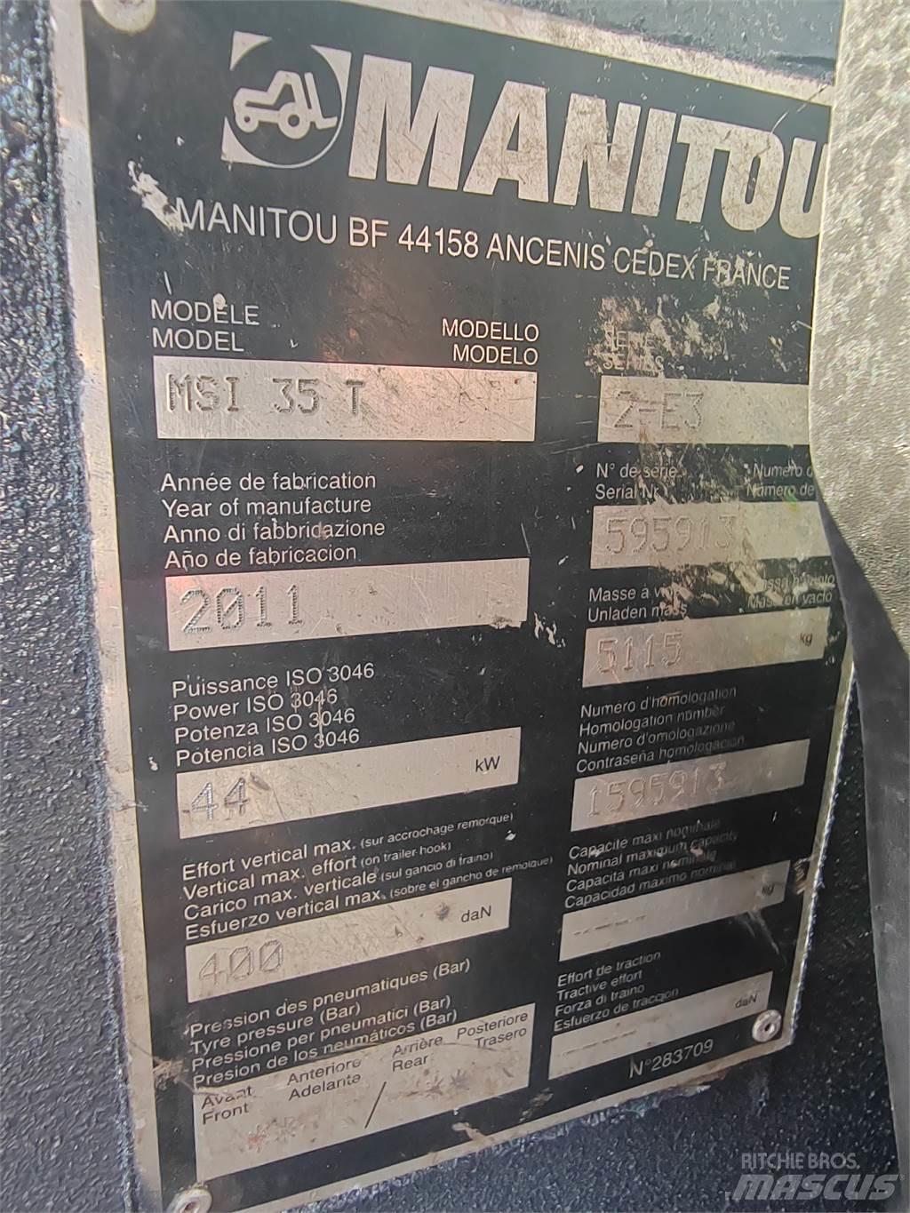 Manitou MSI35T Rough terrain truck