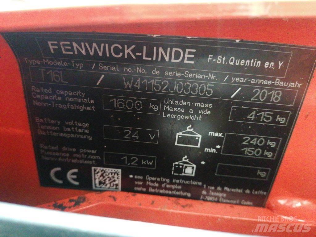 Linde T16L Low lifter