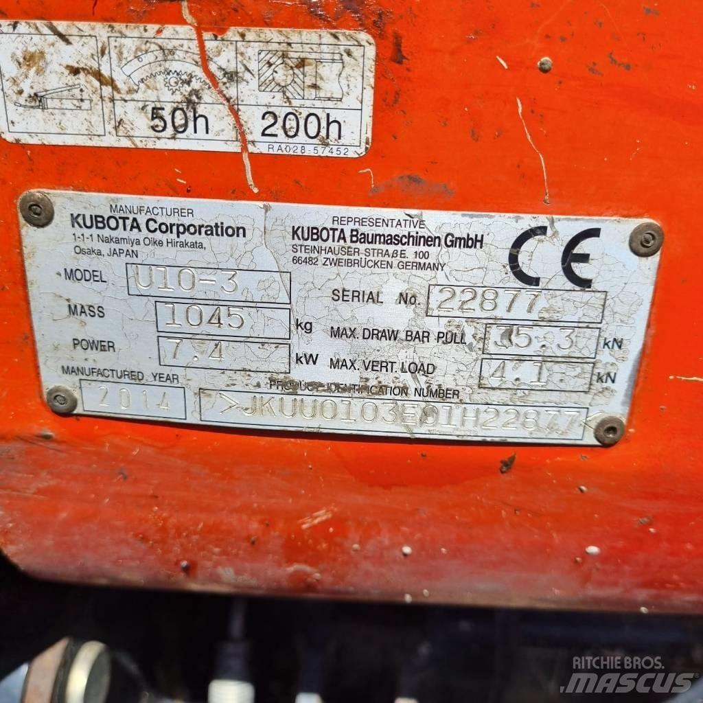 Kubota U 10-3a Mini excavators < 7t (Mini diggers)