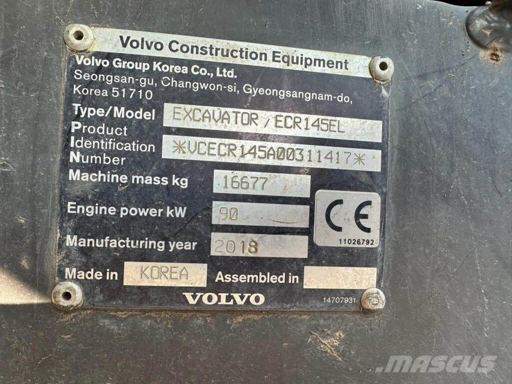 Volvo ECR145EL Crawler excavators