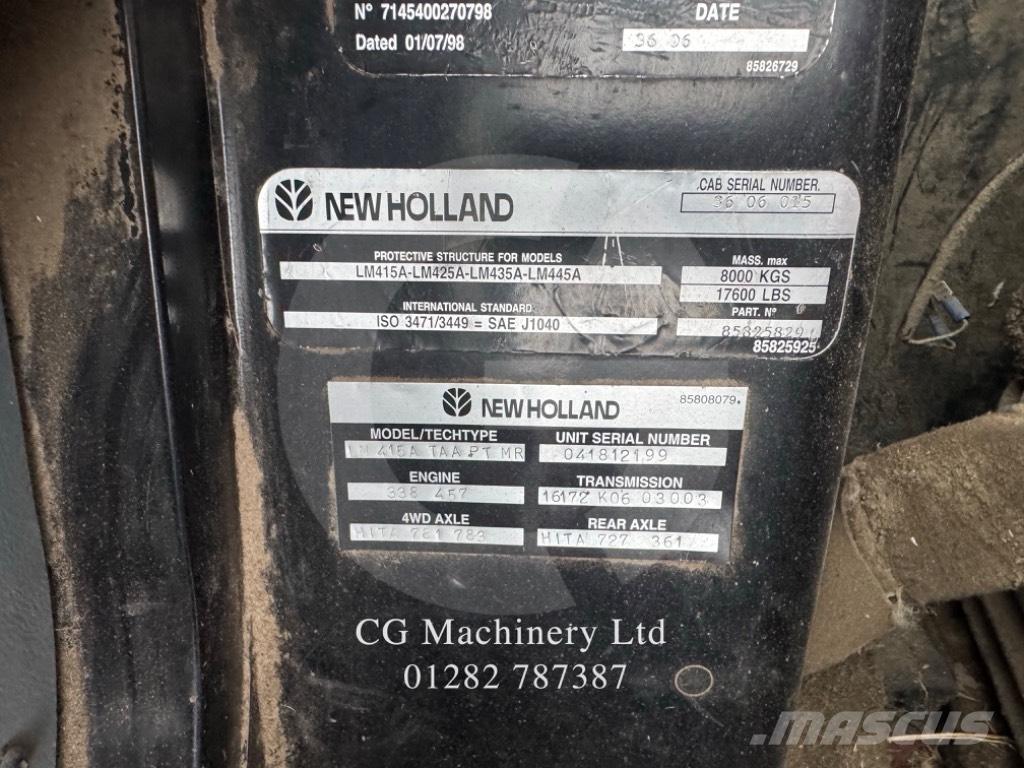 New Holland LM 415 A Telehandlers