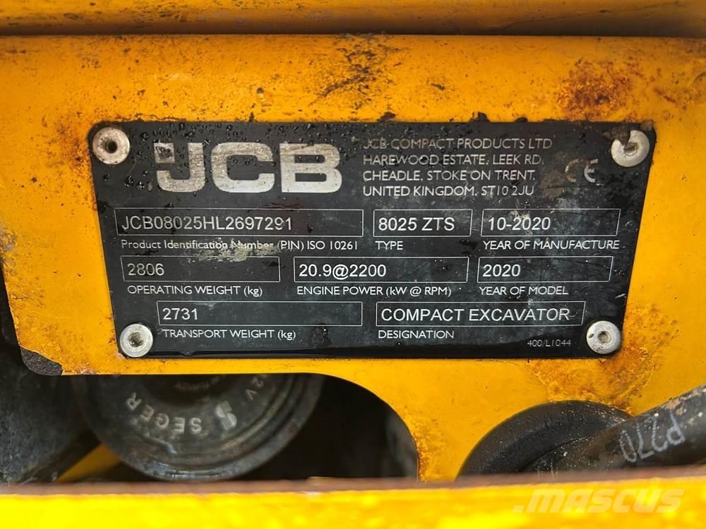 JCB 8025 Mini excavators < 7t (Mini diggers)