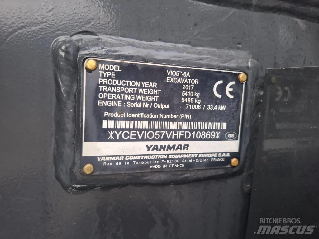Yanmar Vio 57-6A Mini excavators < 7t (Mini diggers)