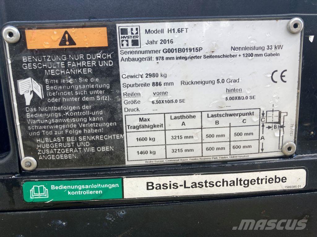 Hyster H 1.6 FT LPG trucks