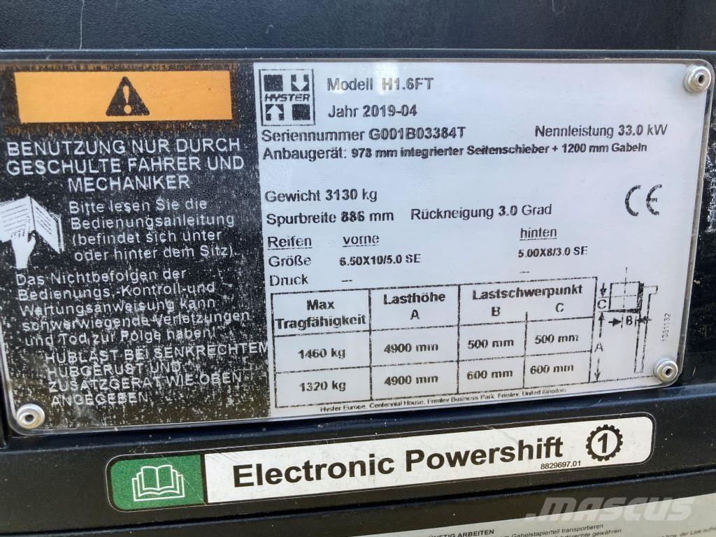 Hyster H 1.6 FT LPG trucks