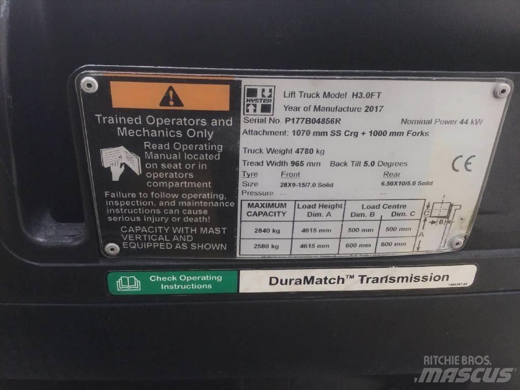 Hyster H 3.0 FT LPG trucks