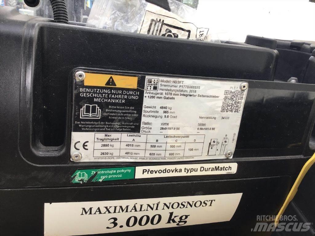 Hyster H 3.0 FT Diesel trucks