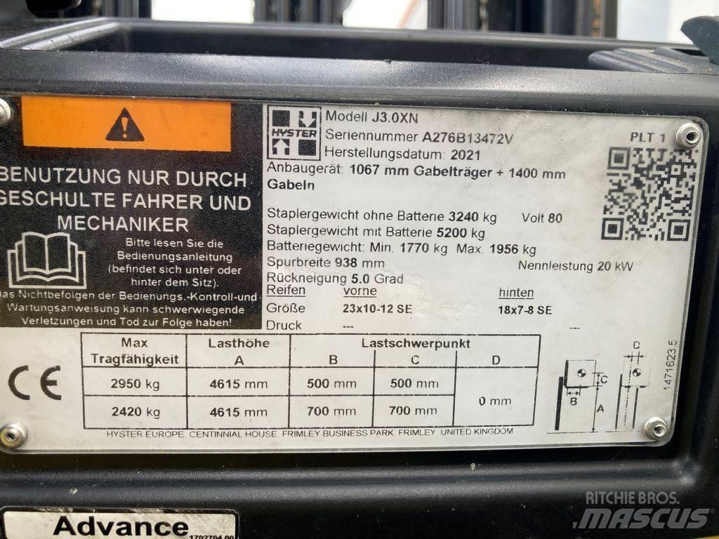 Hyster J 3.0 XN Electric forklift trucks