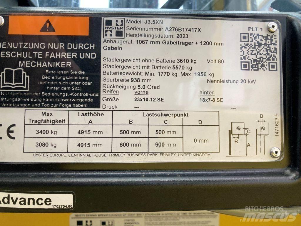 Hyster J 3.5 XN Electric forklift trucks