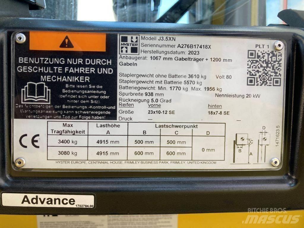 Hyster J 3.5 XN Electric forklift trucks