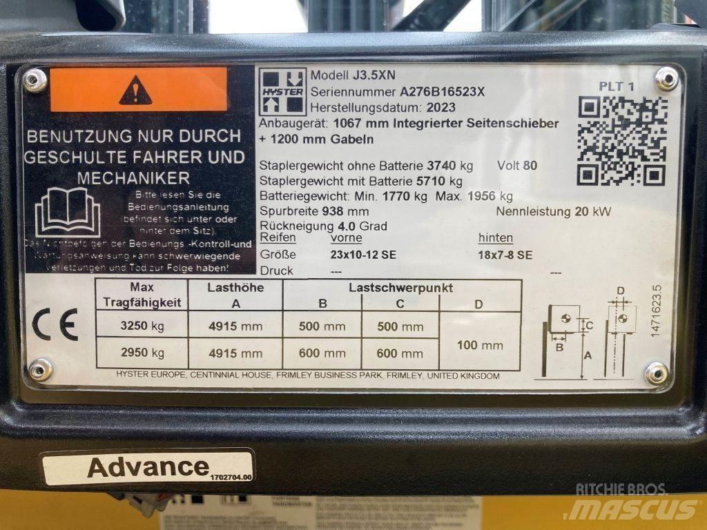 Hyster J 3.5 XN Electric forklift trucks