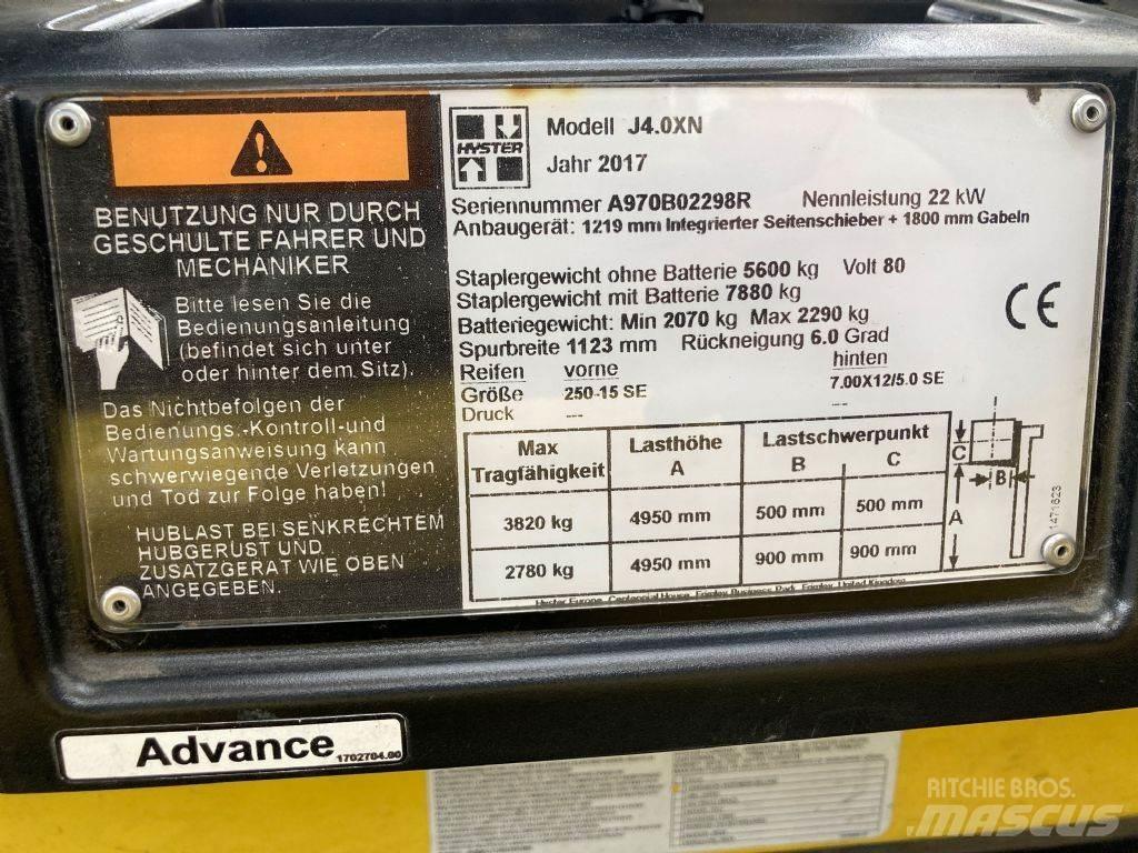 Hyster J 4.0 XN Electric forklift trucks