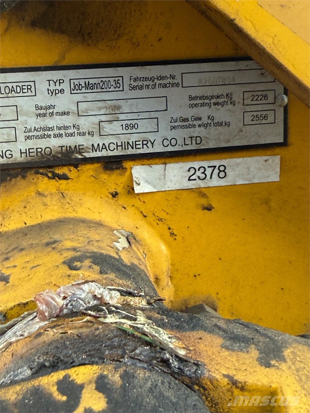 Job-Mann 200-35 Mini loaders