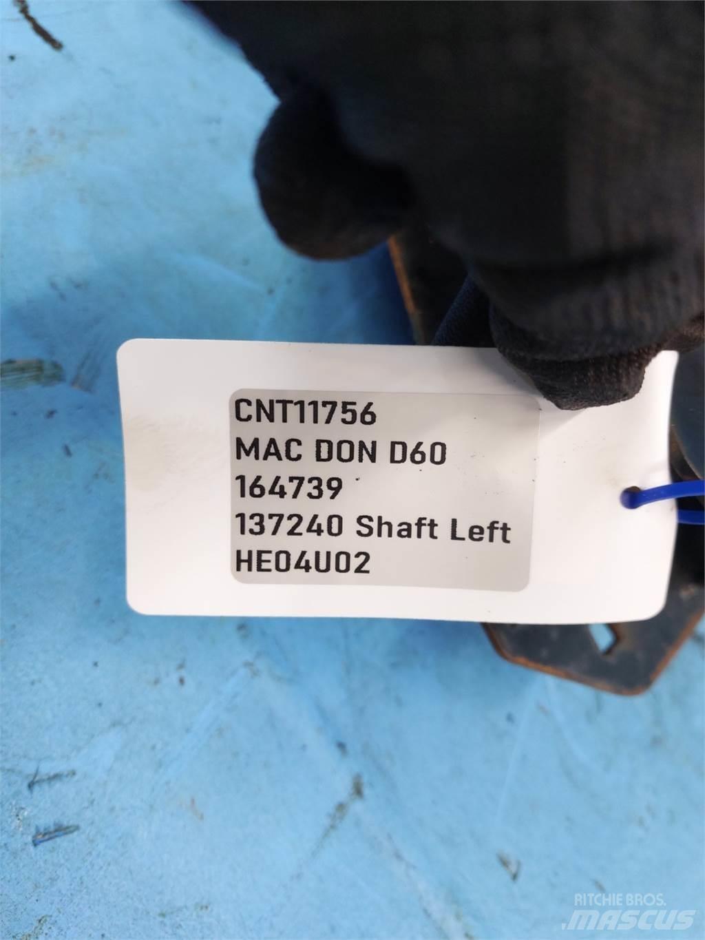MacDon D60 Combine harvester accessories