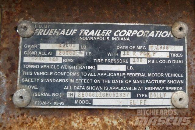 Fruehauf EL FI Dollies and Dolly Trailers