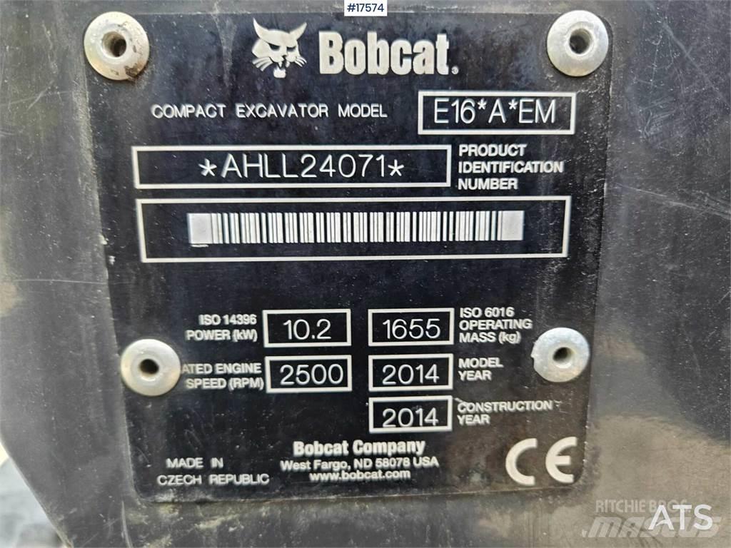 Bobcat E16 Mini excavators < 7t (Mini diggers)
