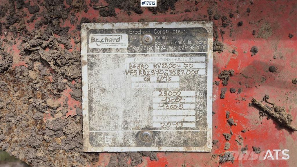 Brochard EV2200-OBS Manure spreaders