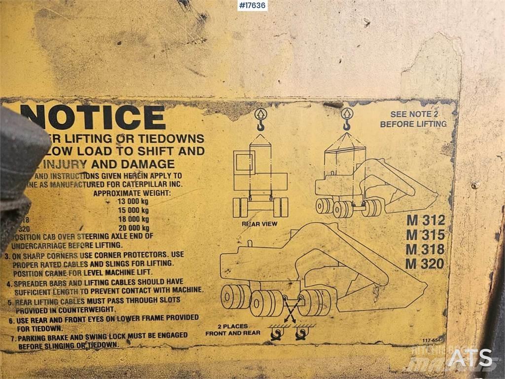 CAT M312 Wheeled excavators