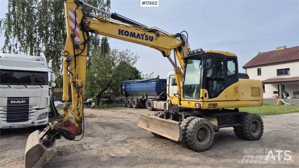 Komatsu PW 160 Wheeled excavators