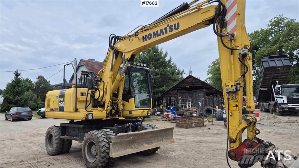 Komatsu PW 160 Wheeled excavators