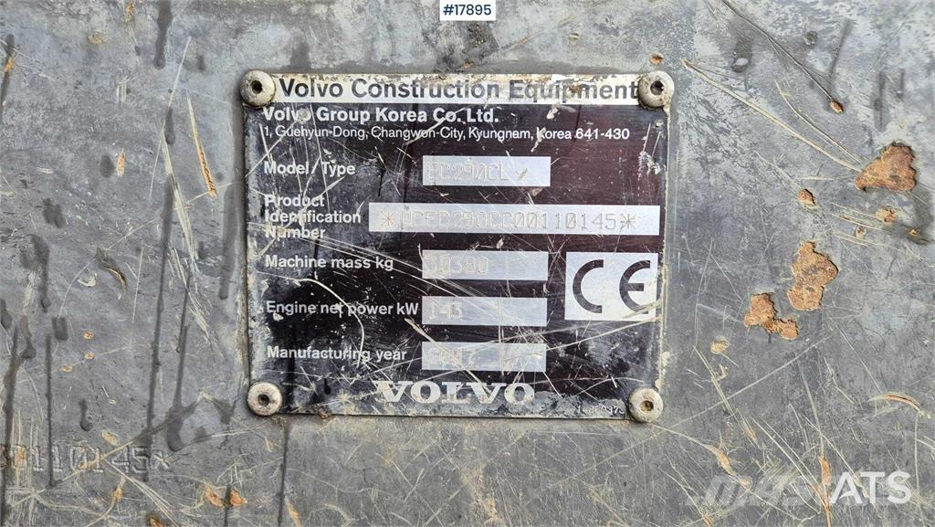 Volvo EC 290 CL Crawler excavators