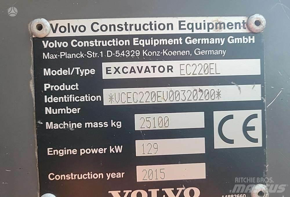 Volvo EC220E Crawler excavators