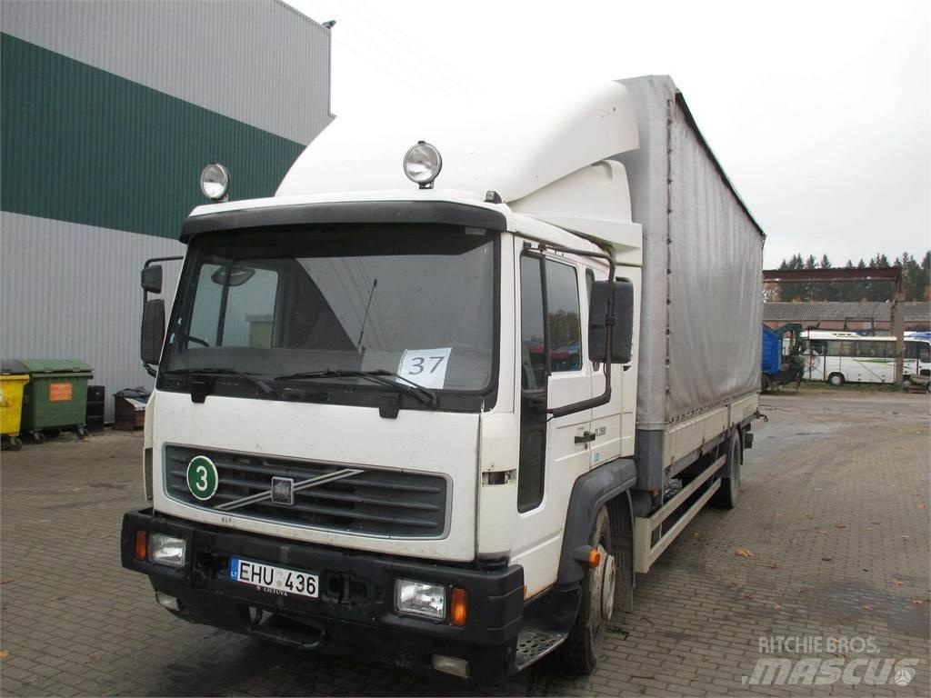 Volvo FL6 Curtain sider trucks