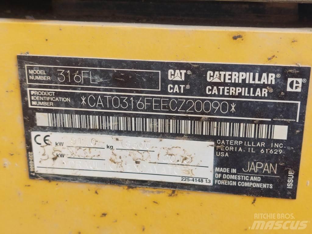 CAT 316FL Crawler excavators