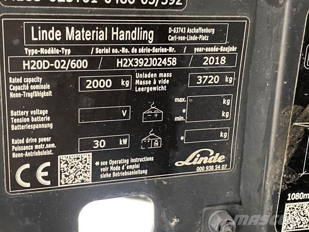 Linde H20D-02/600 Diesel trucks