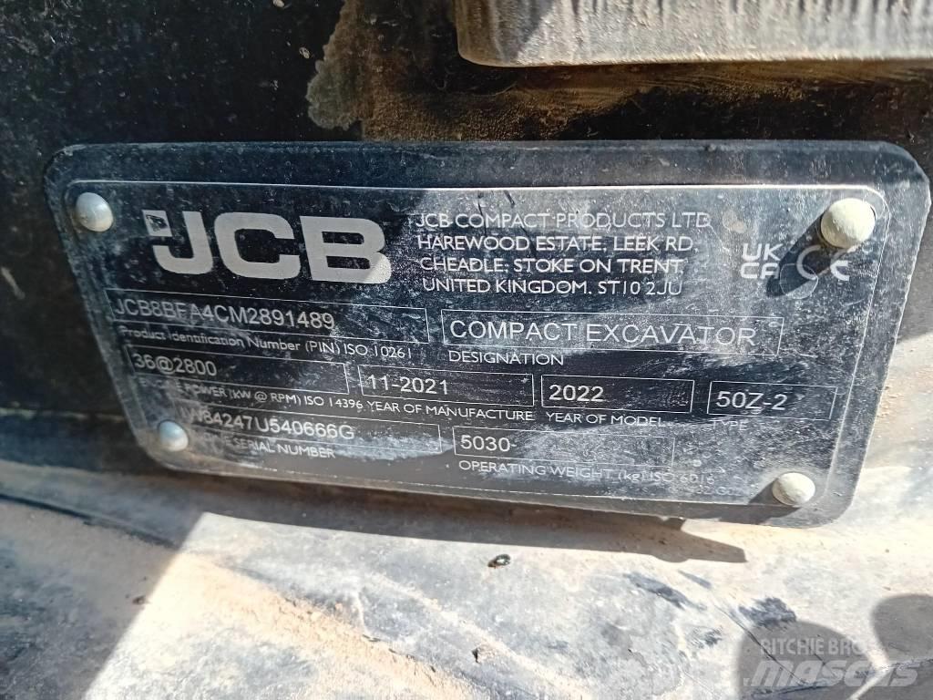JCB 50 Z-2 Mini excavators < 7t (Mini diggers)