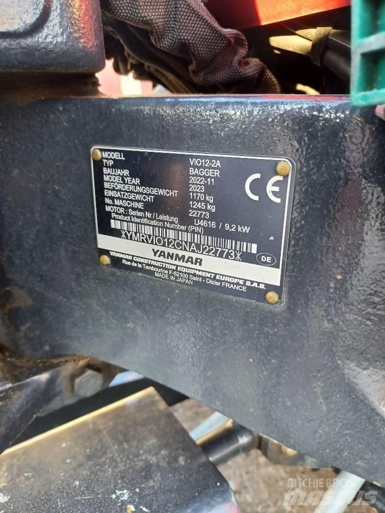 Yanmar VIO12-2A Mini excavators < 7t (Mini diggers)