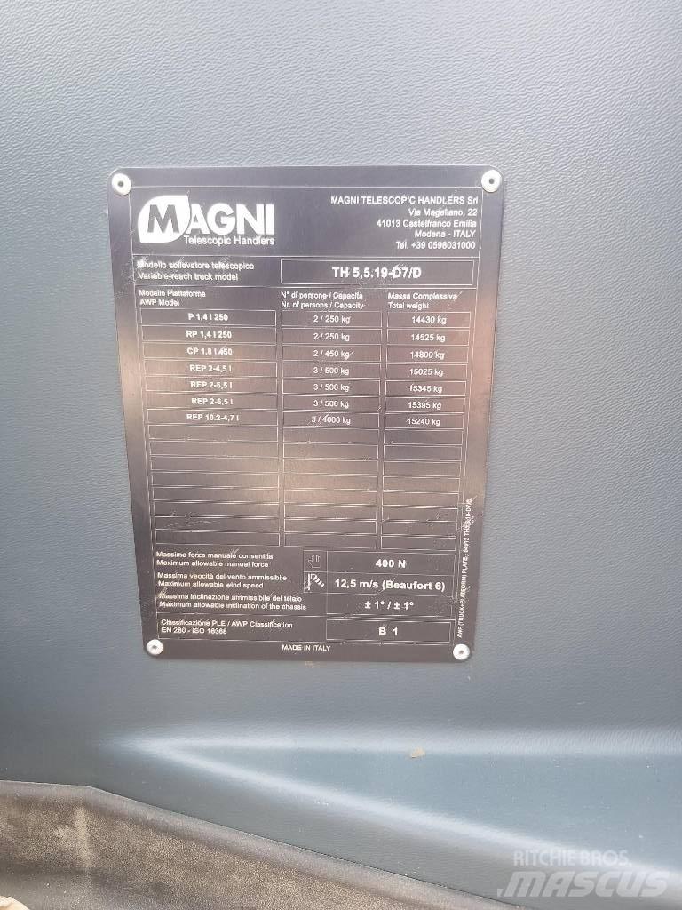 Magni TH 5.5 19 P Telescopic handlers