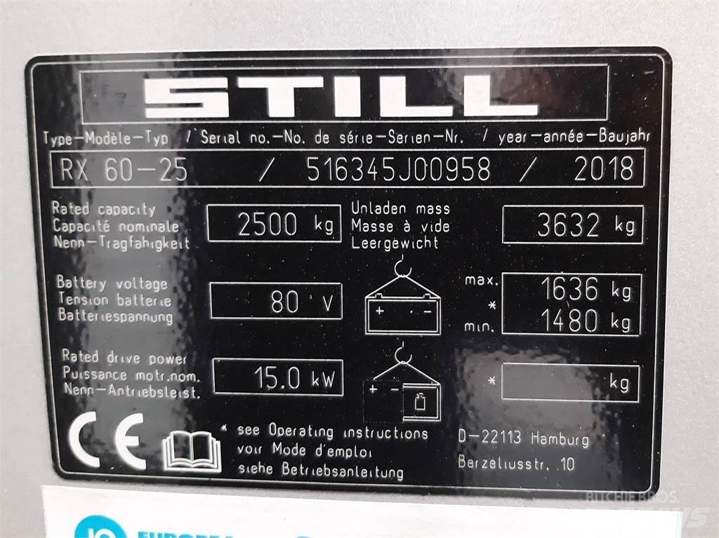 Still RX60 25 Electric forklift trucks