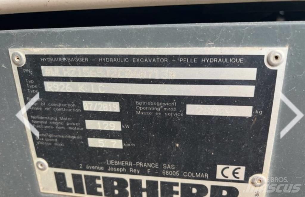 Liebherr R 926 KLC Crawler excavators