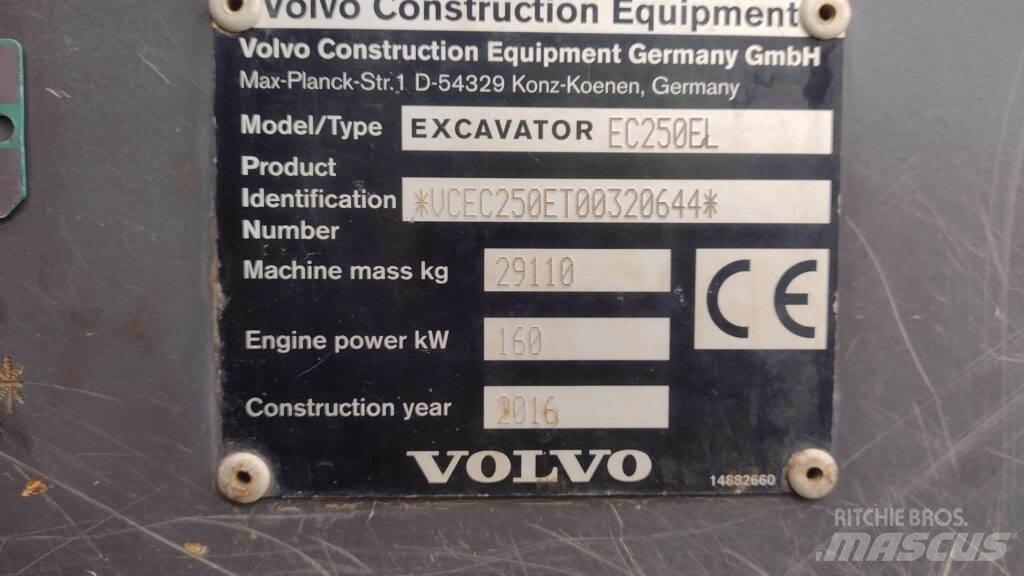 Volvo EC250EL Crawler excavators