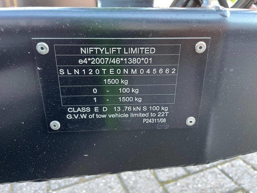 Niftylift 120T Trailer mounted platforms
