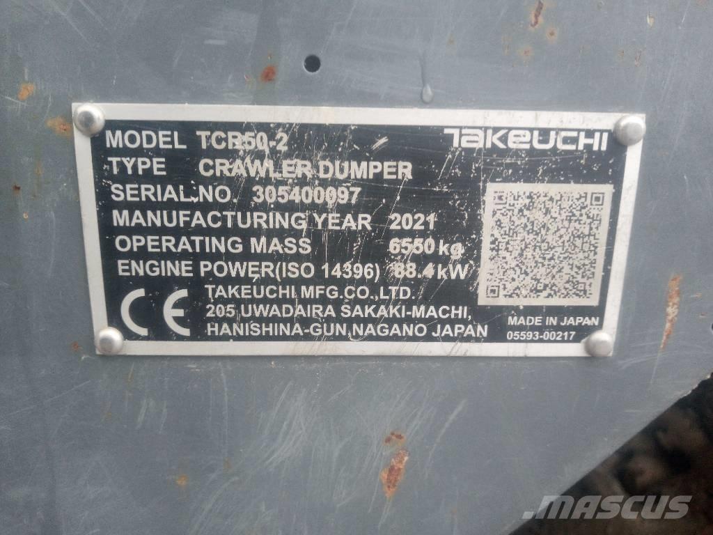 Takeuchi TCR 50-2 Tracked dumpers
