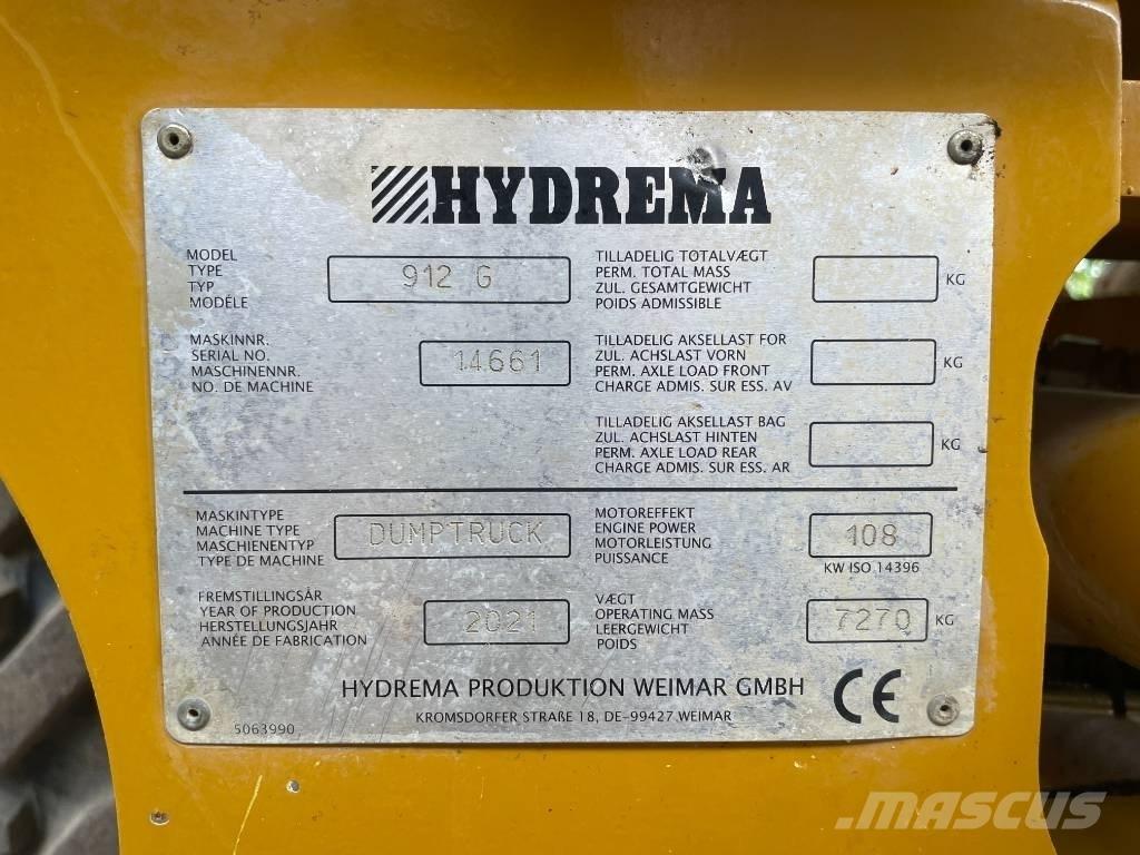 Hydrema 912 G Articulated Haulers