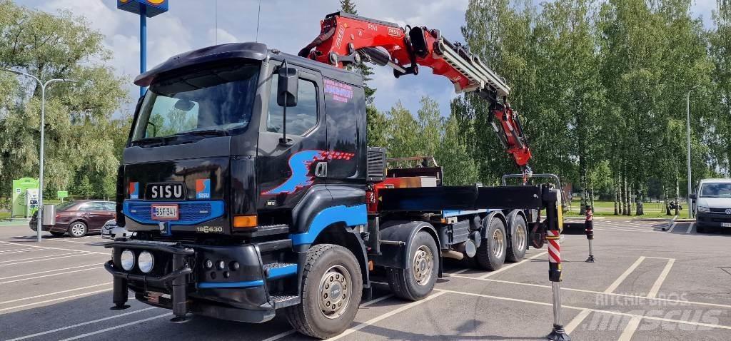 Sisu E18 630 Truck mounted cranes