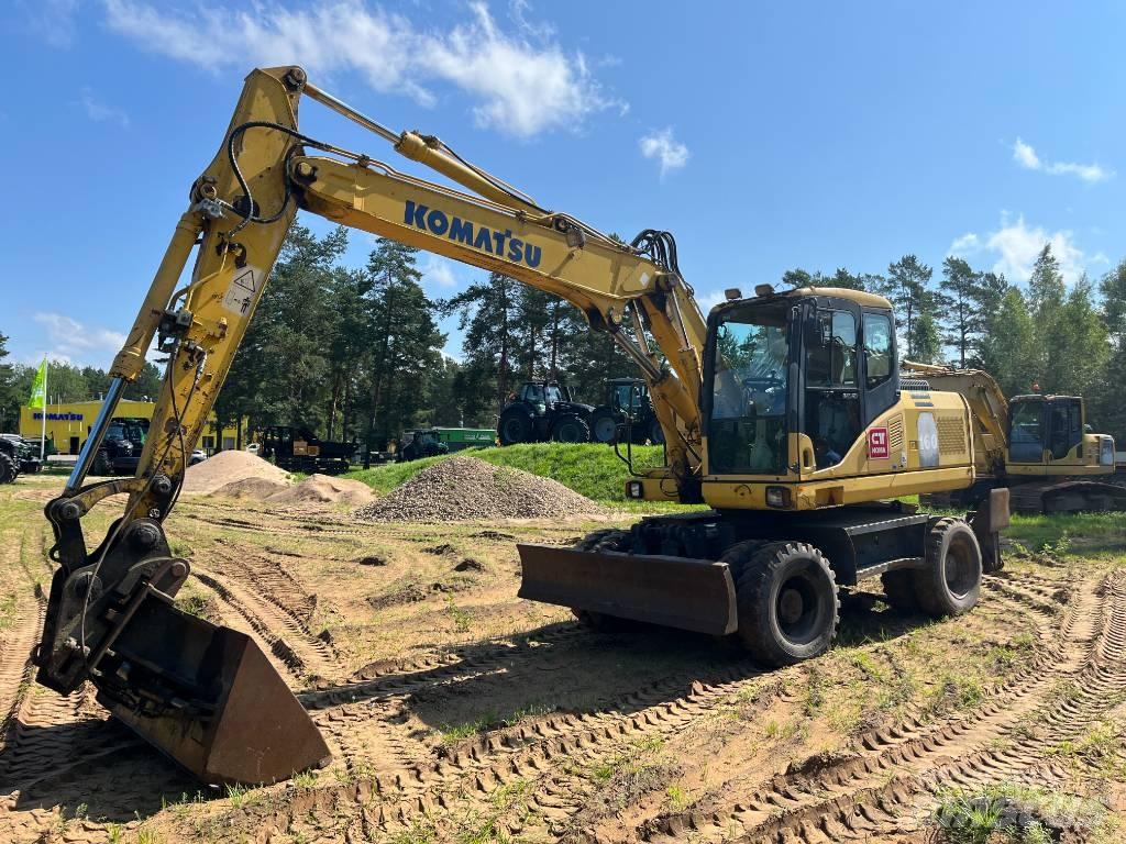 Komatsu PW 160-7 Wheeled excavators