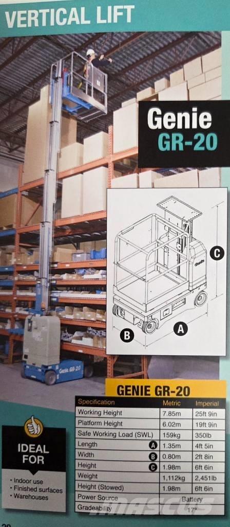 Genie GR 20 Used Personnel lifts and access elevators
