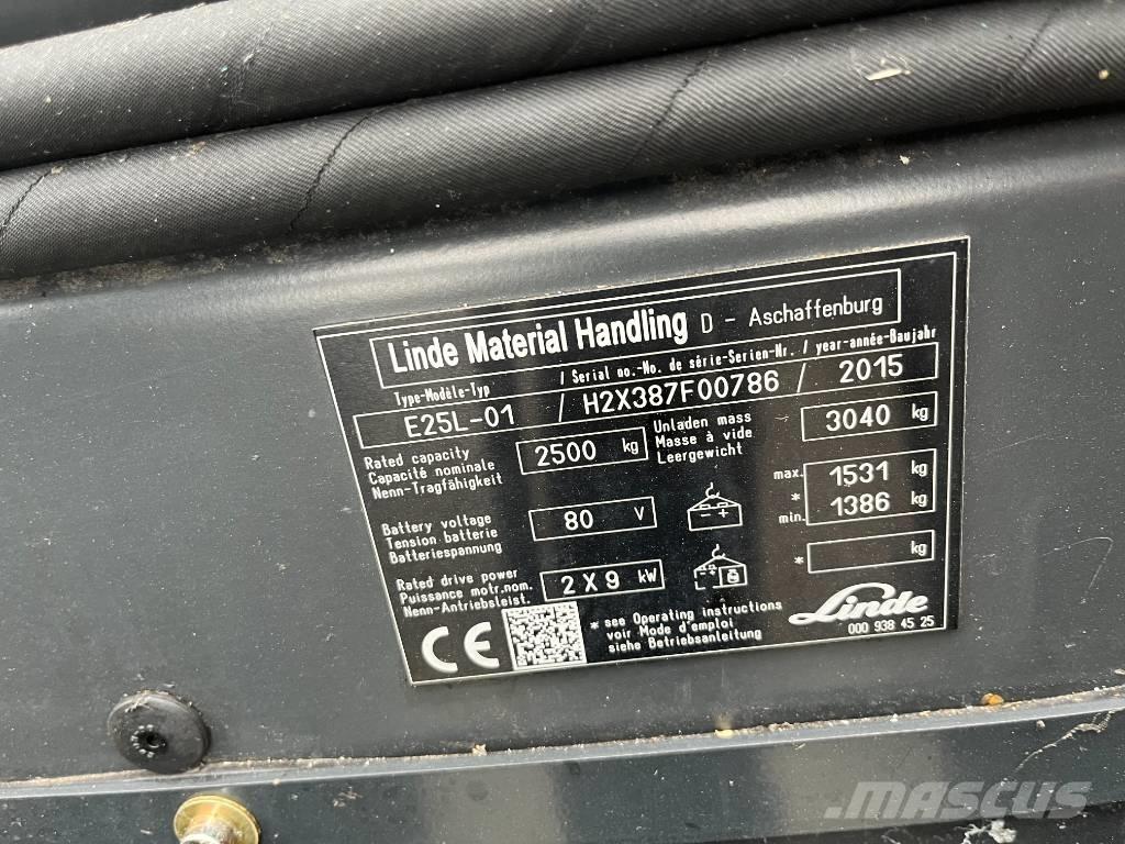 Linde E25L-01 Electric forklift trucks