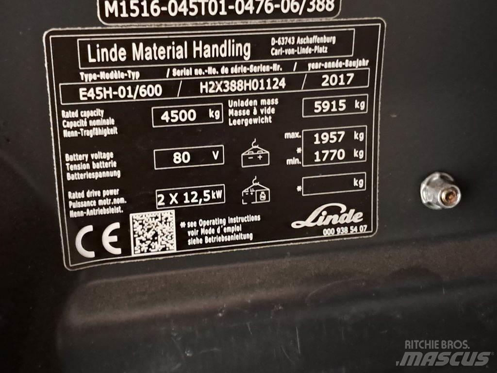 Linde E45H-01/600 Electric forklift trucks