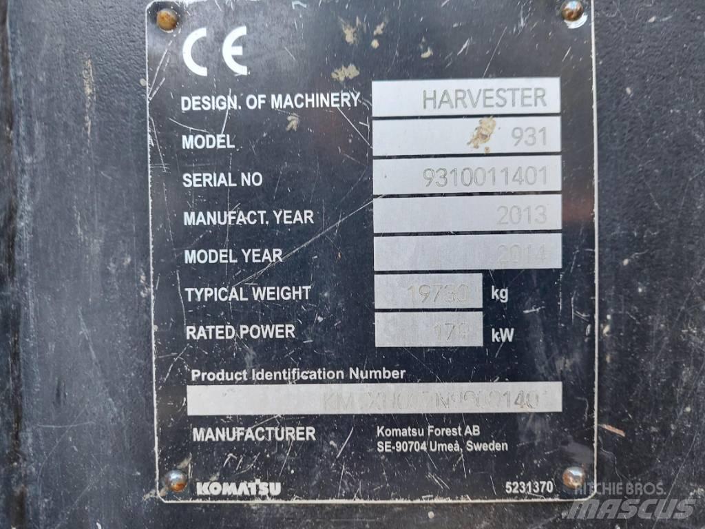 Komatsu 931.1 Harvesters